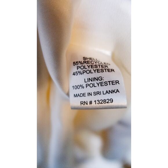 TULAROSA 'Naomi' Cream Satin Ruched Ruffled One Sleeve Mini Dress XL - Picture 11 of 13